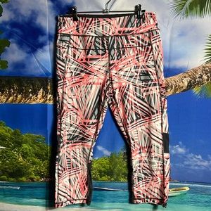 CALVIN KLEIN PERFORMANCE Radiant Printed High-Waist Leggings XL